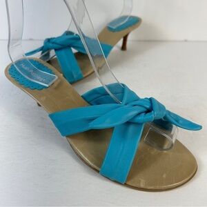 ❤️ Hush Puppies Blue Women's Knotted Sandals 8